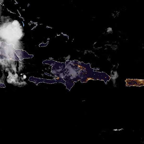météo tropicale : Image satellite .