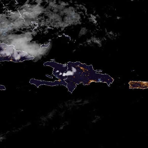 météo tropicale : Image satellite .