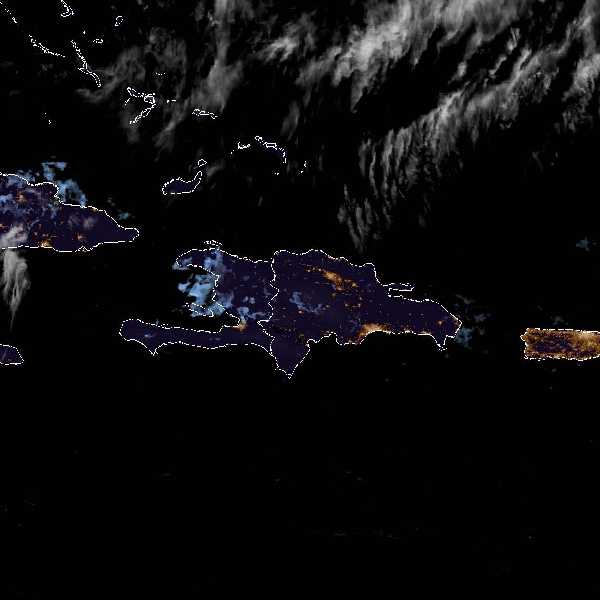 météo tropicale : Image satellite .