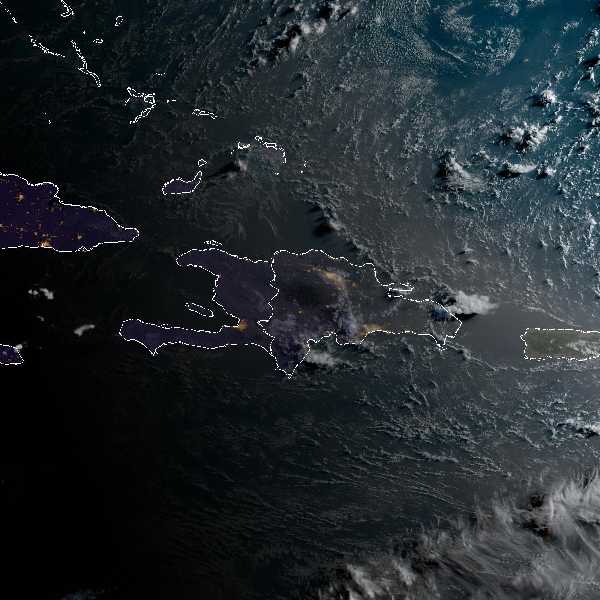 météo tropicale : Image satellite .