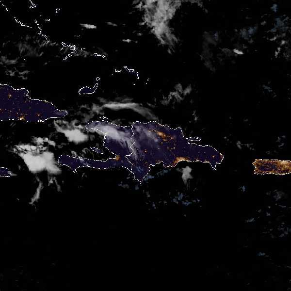 météo tropicale : Image satellite .