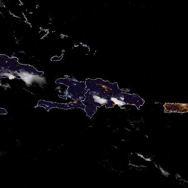 météo tropicale : Image satellite .