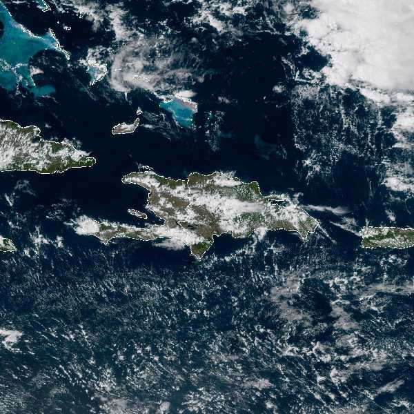 météo tropicale : Image satellite .