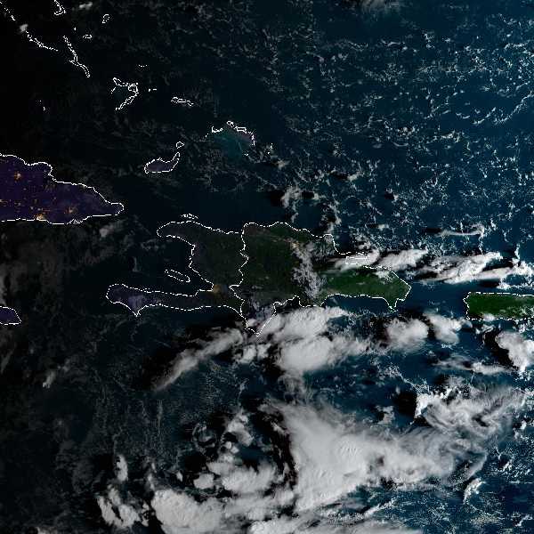 météo tropicale : Image satellite .