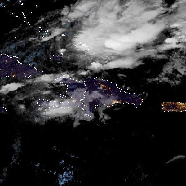 météo tropicale : Image satellite .