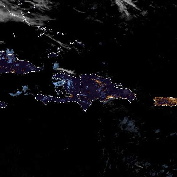 météo tropicale : Image satellite .