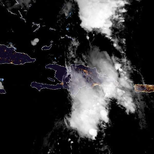 météo tropicale : Image satellite .