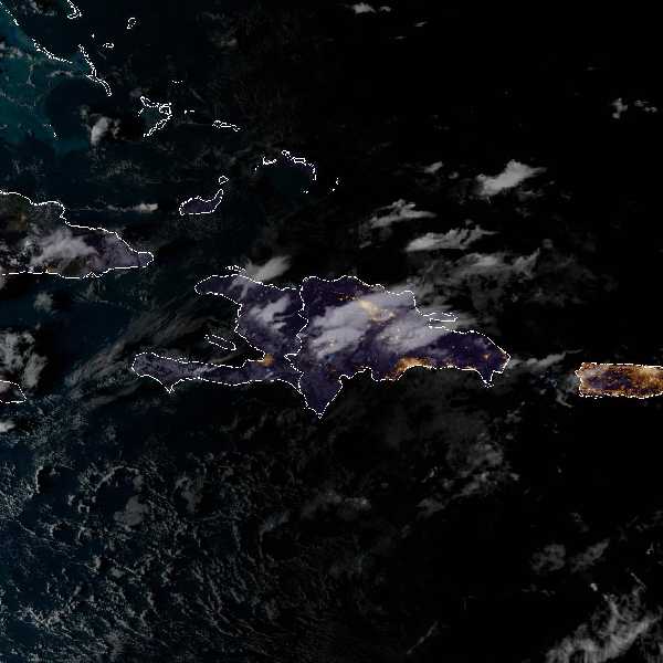 météo tropicale : Image satellite .