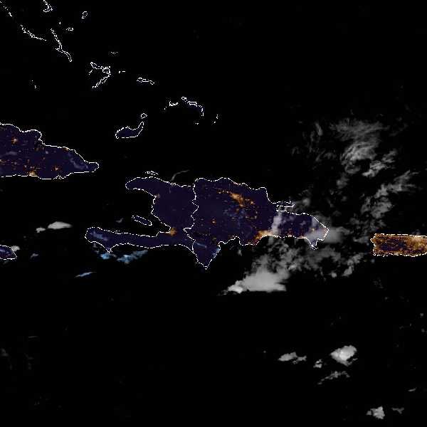 météo tropicale : Image satellite .