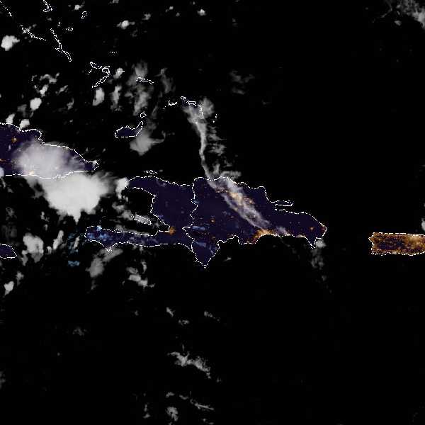 météo tropicale : Image satellite .