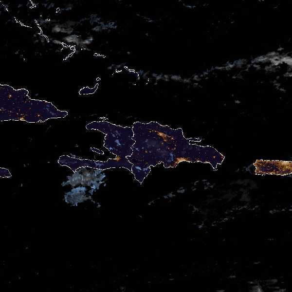 météo tropicale : Image satellite .