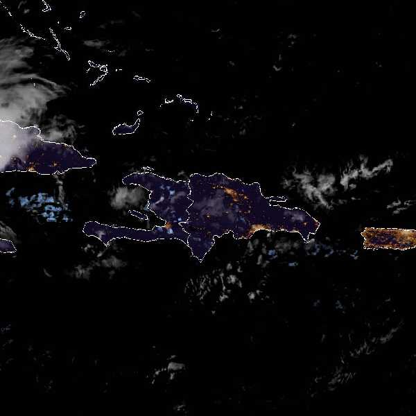 météo tropicale : Image satellite .