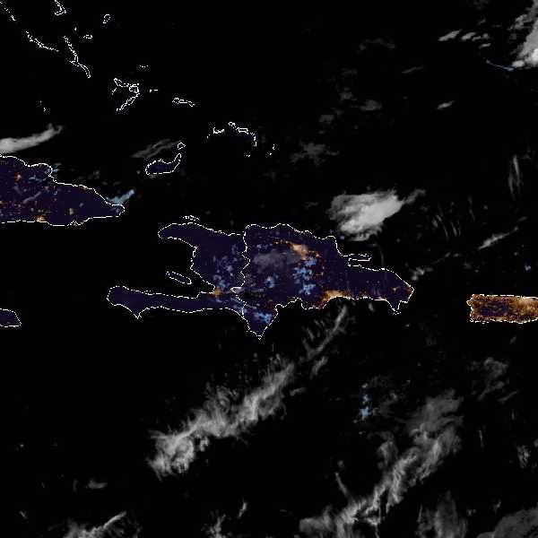 météo tropicale : Image satellite .