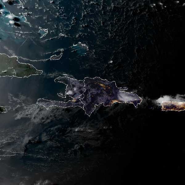 météo tropicale : Image satellite .
