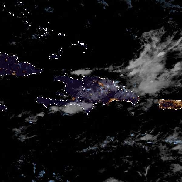 météo tropicale : Image satellite .