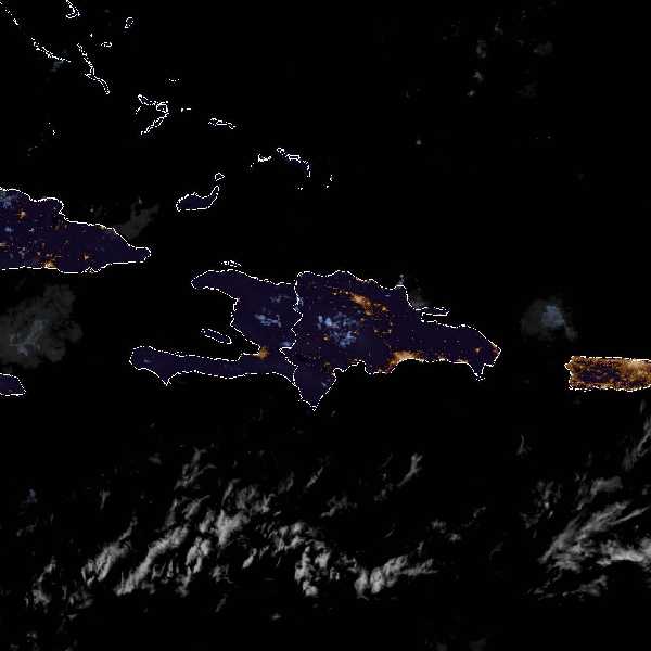 météo tropicale : Image satellite .