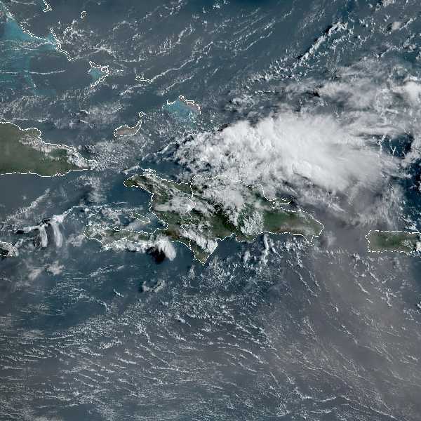 météo tropicale : Image satellite .