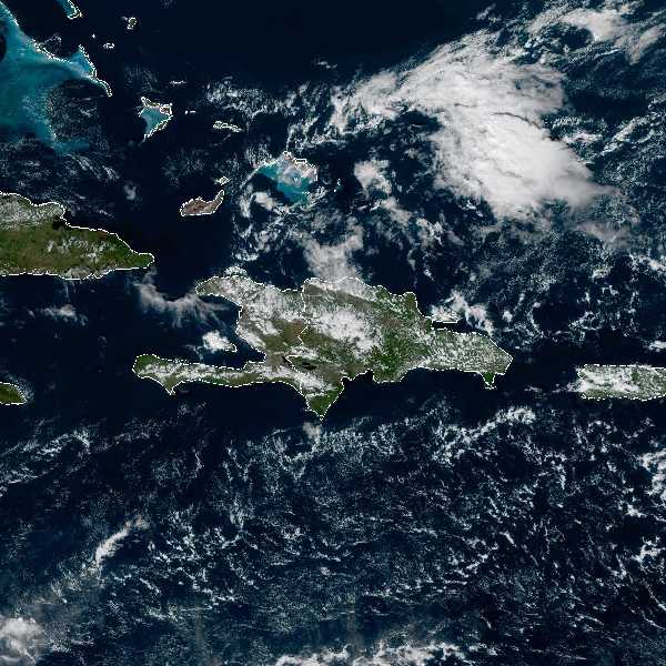 météo tropicale : Image satellite .