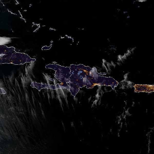 météo tropicale : Image satellite .