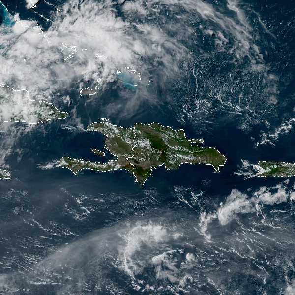 météo tropicale : Image satellite .