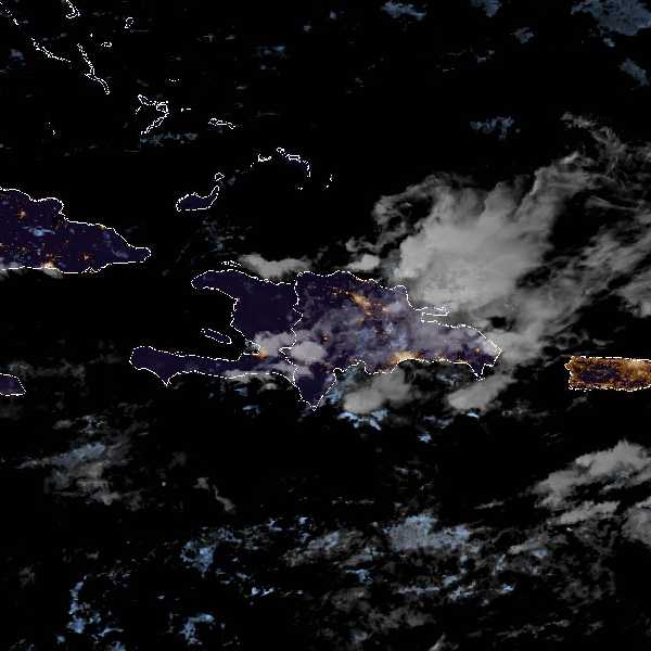 météo tropicale : Image satellite .