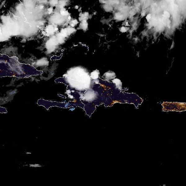 météo tropicale : Image satellite .