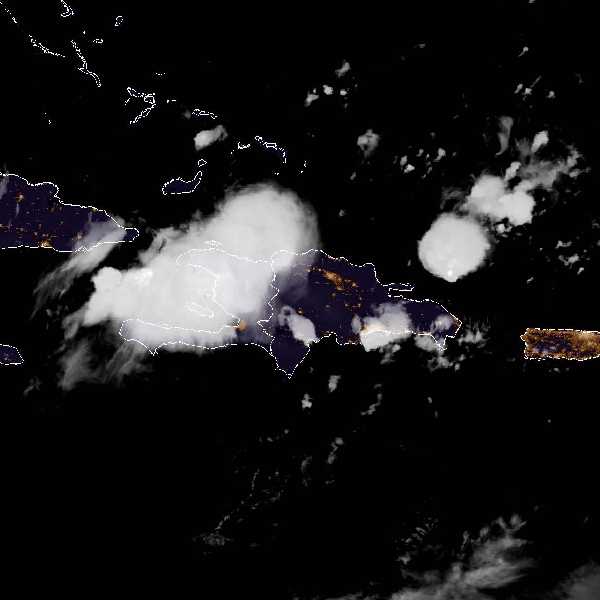 météo tropicale : Image satellite .