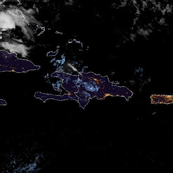 météo tropicale : Image satellite .