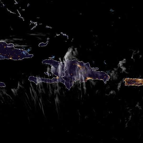météo tropicale : Image satellite .