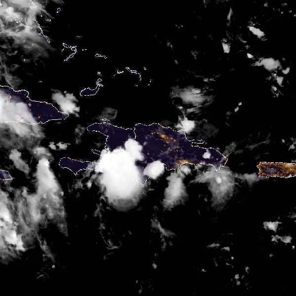 météo tropicale : Image satellite .