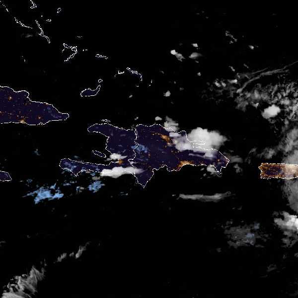météo tropicale : Image satellite .