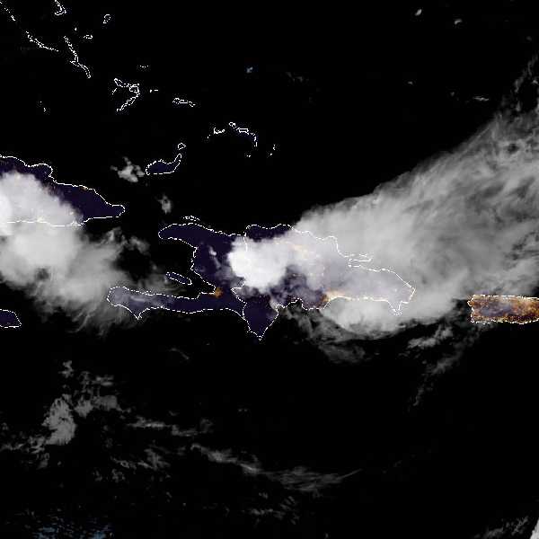 météo tropicale : Image satellite .