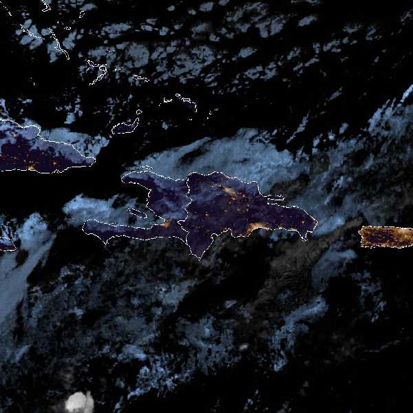 météo tropicale : Image satellite .