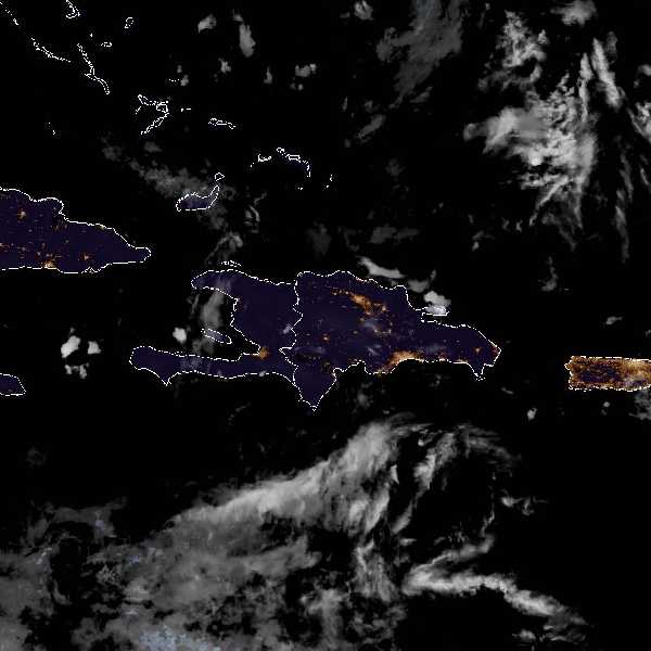 météo tropicale : Image satellite .