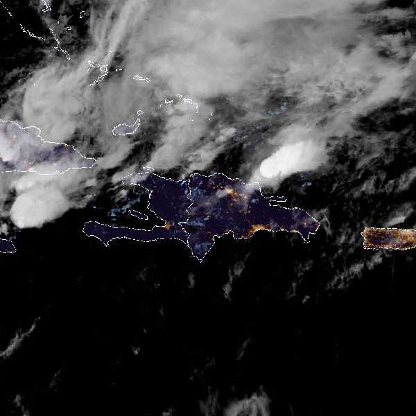 météo tropicale : Image satellite .