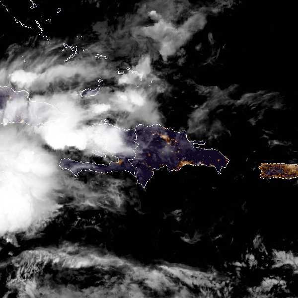 météo tropicale : Image satellite .