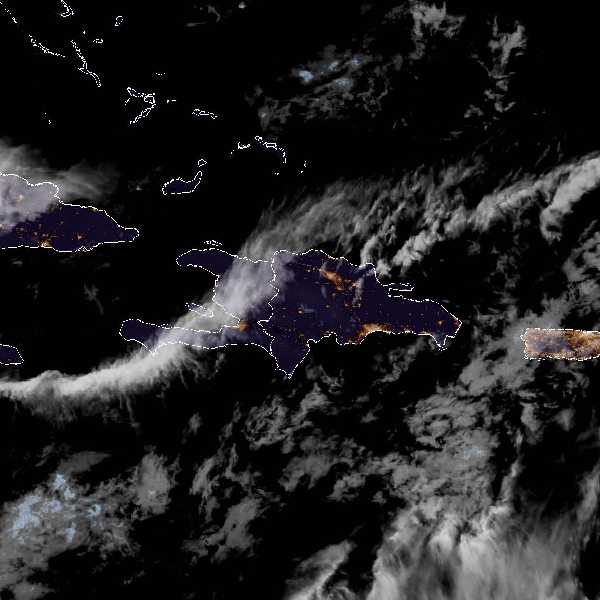 météo tropicale : Image satellite .
