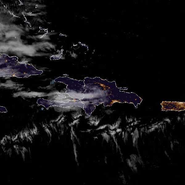 météo tropicale : Image satellite .