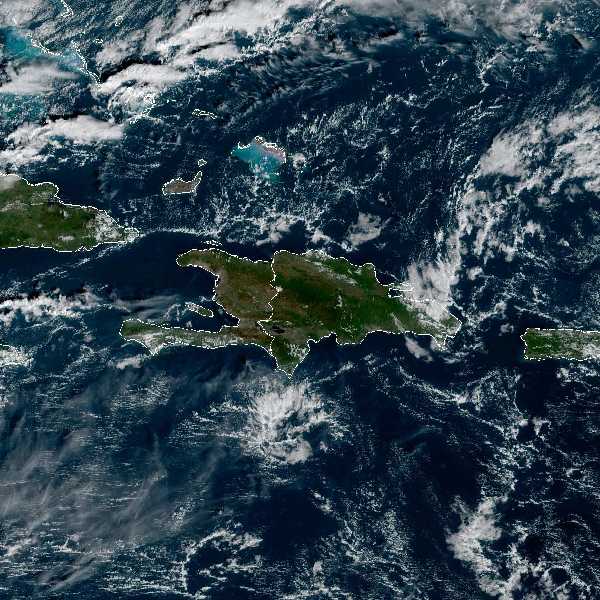 météo tropicale : Image satellite .