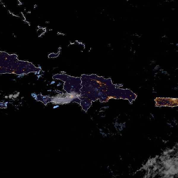 météo tropicale : Image satellite .