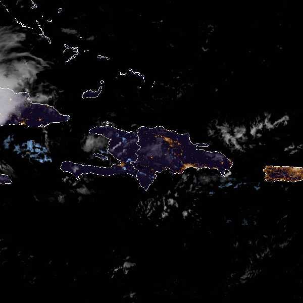 météo tropicale : Image satellite .