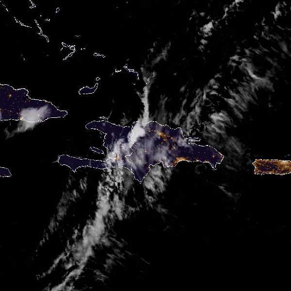météo tropicale : Image satellite .