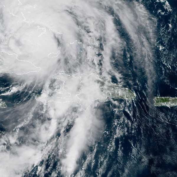 météo tropicale : Image satellite .
