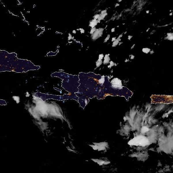 météo tropicale : Image satellite .