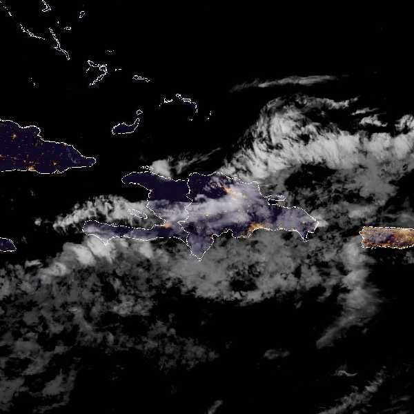 météo tropicale : Image satellite .