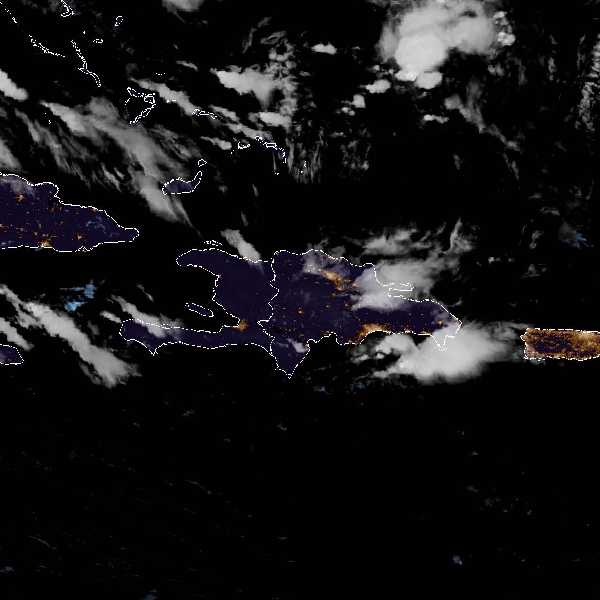 météo tropicale : Image satellite .