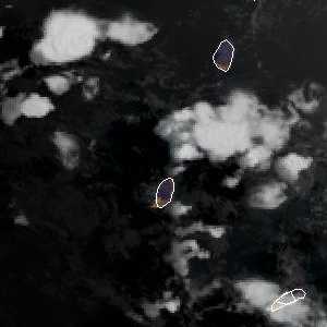 météo tropicale : Image satellite .
