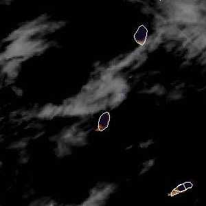 météo tropicale : Image satellite .