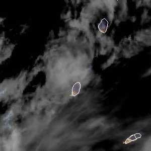 météo tropicale : Image satellite .