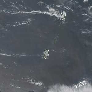 météo tropicale : Image satellite .